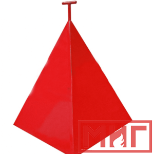 Фото 19 - Пожарная пирамида для пожарного гидранта 500x500x800 (Трехгранная).